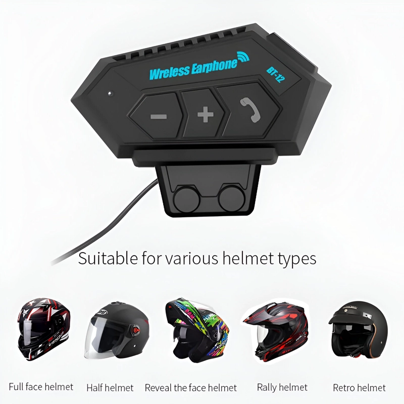 AUDIFONOS CASCO MOTOS INTERCOMUNICADORES BLUETOOTH LAU - 9
