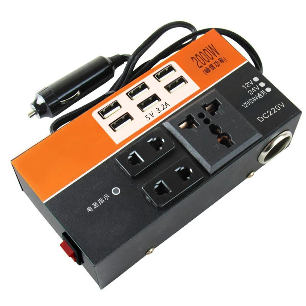 INVERSOR DE CORRIENTE SEAKOSS VEHICULO 12V A 24V CAMIONES LAU - 1