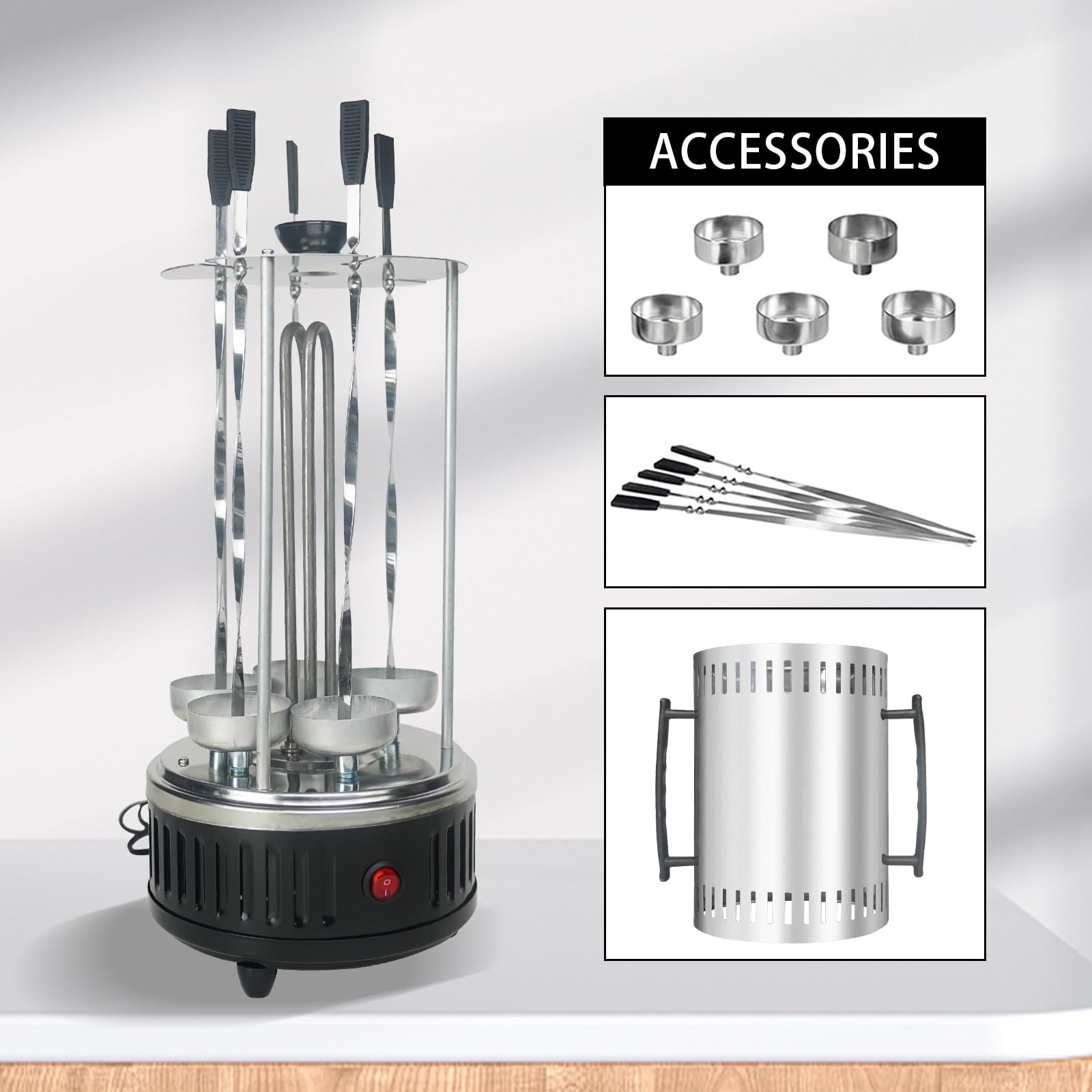 HORNO GIRATORIO VERTICAL ENCIMERA ASADORA SHAWARMA LAU - 5