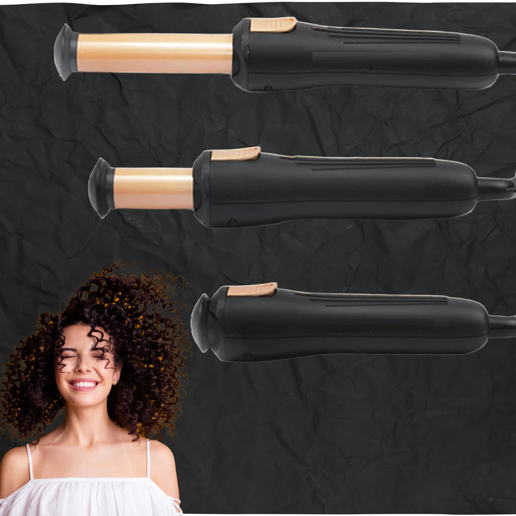 RIZADOR ONDULADOR CABELLO TELESCOPICO PORTATIL LAU - 7