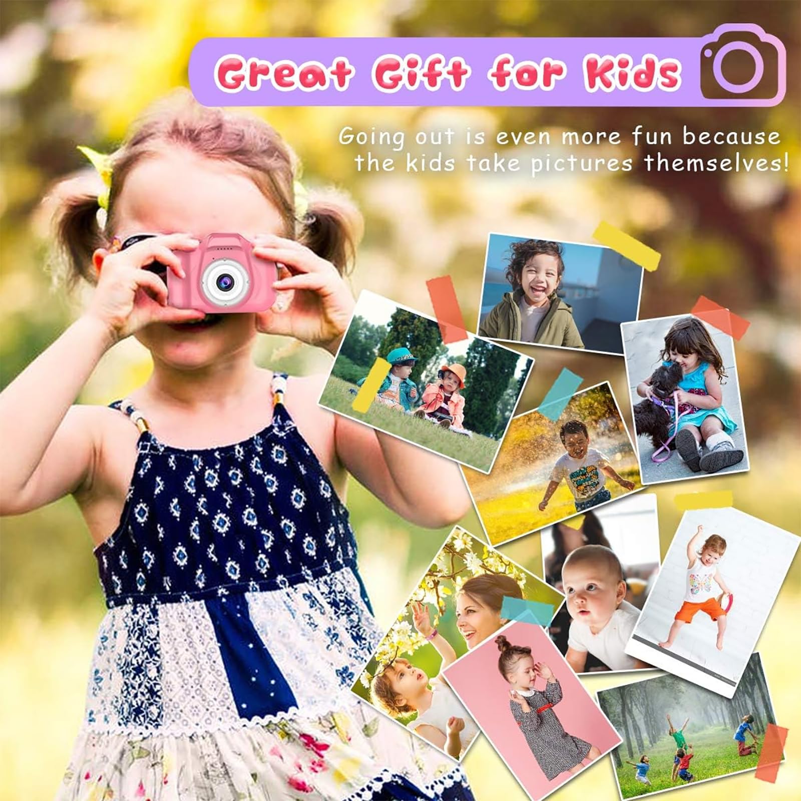 CAMARA GRABADORA PORTATIL NIÑOS FOTOS HD SELFIES LAU - 5