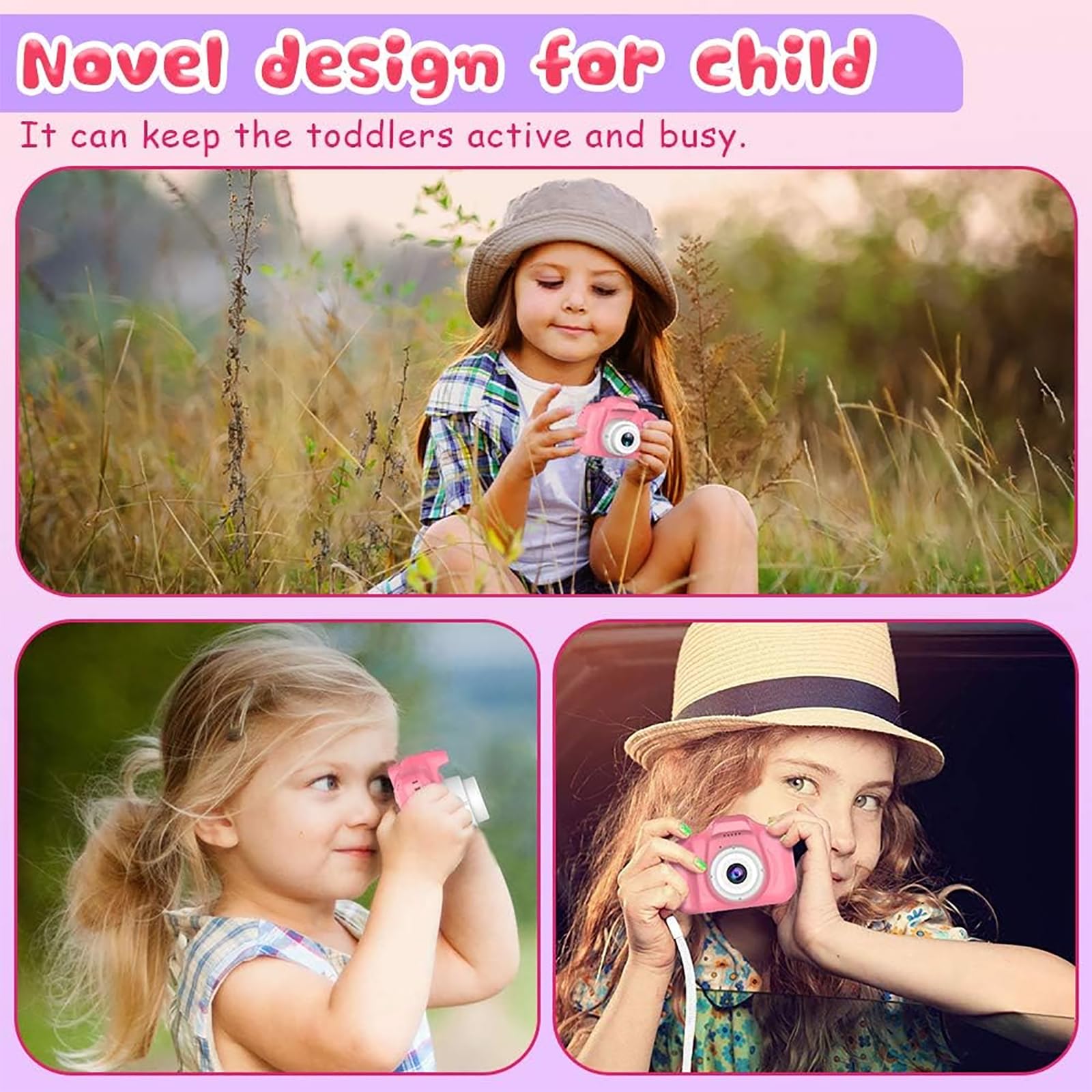 CAMARA GRABADORA PORTATIL NIÑOS FOTOS HD SELFIES LAU - 7