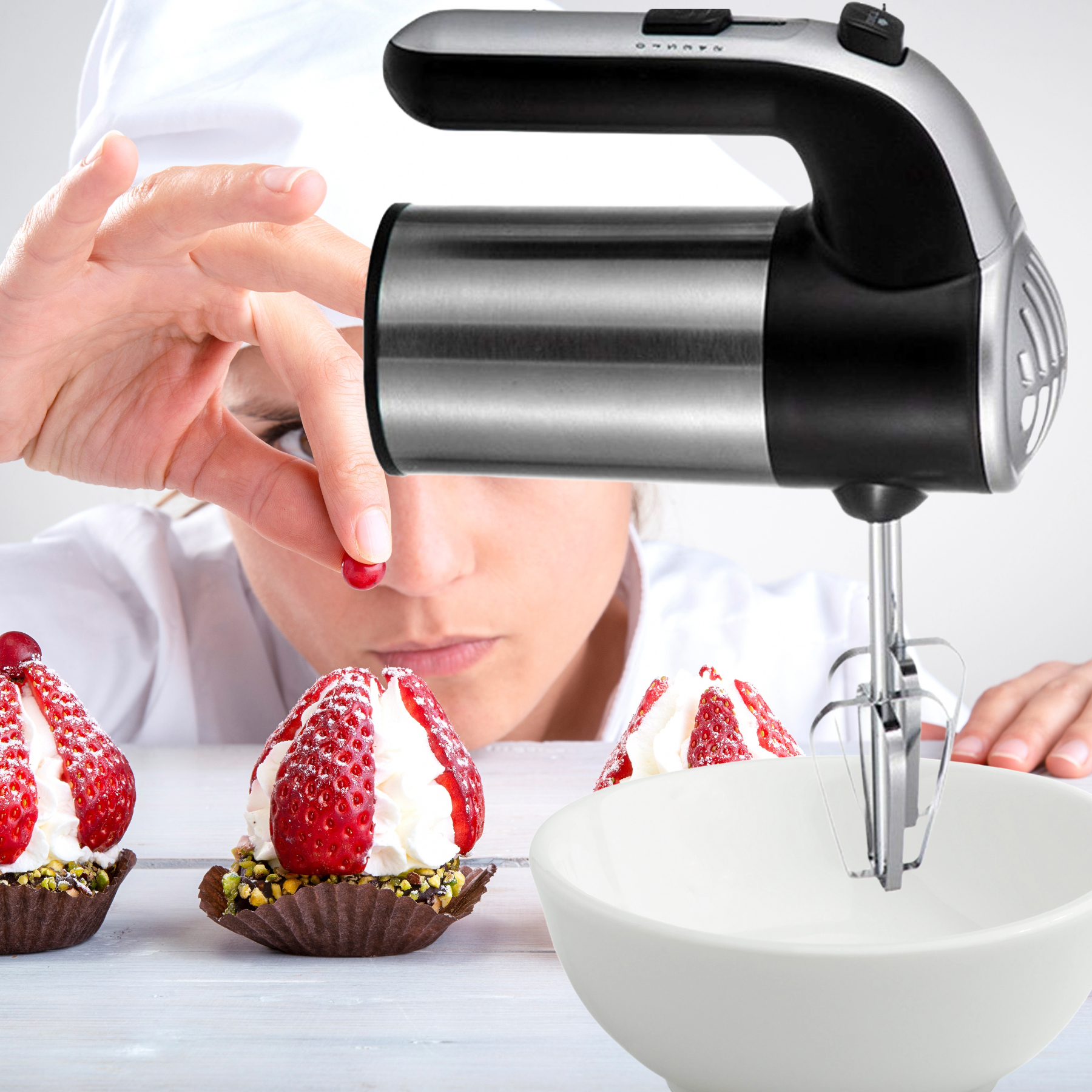 BATIDORA MANO MEZCLADOR TORTA HORNEAR COCINA LAU - 7