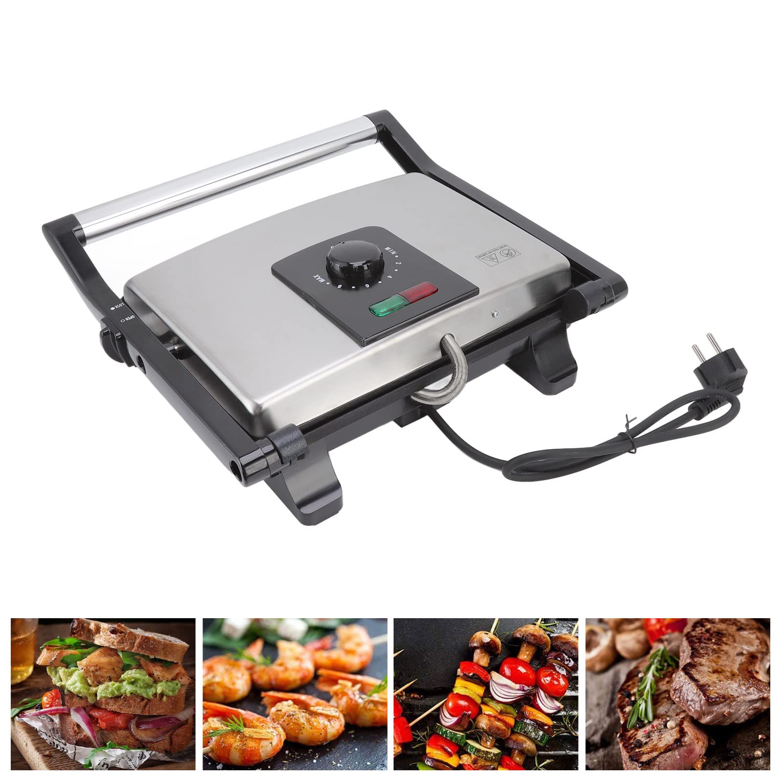 TOSTADORA PAN 2000W SANDWICHERA PARRILLERA ANTIADHERENTE LAU - 4
