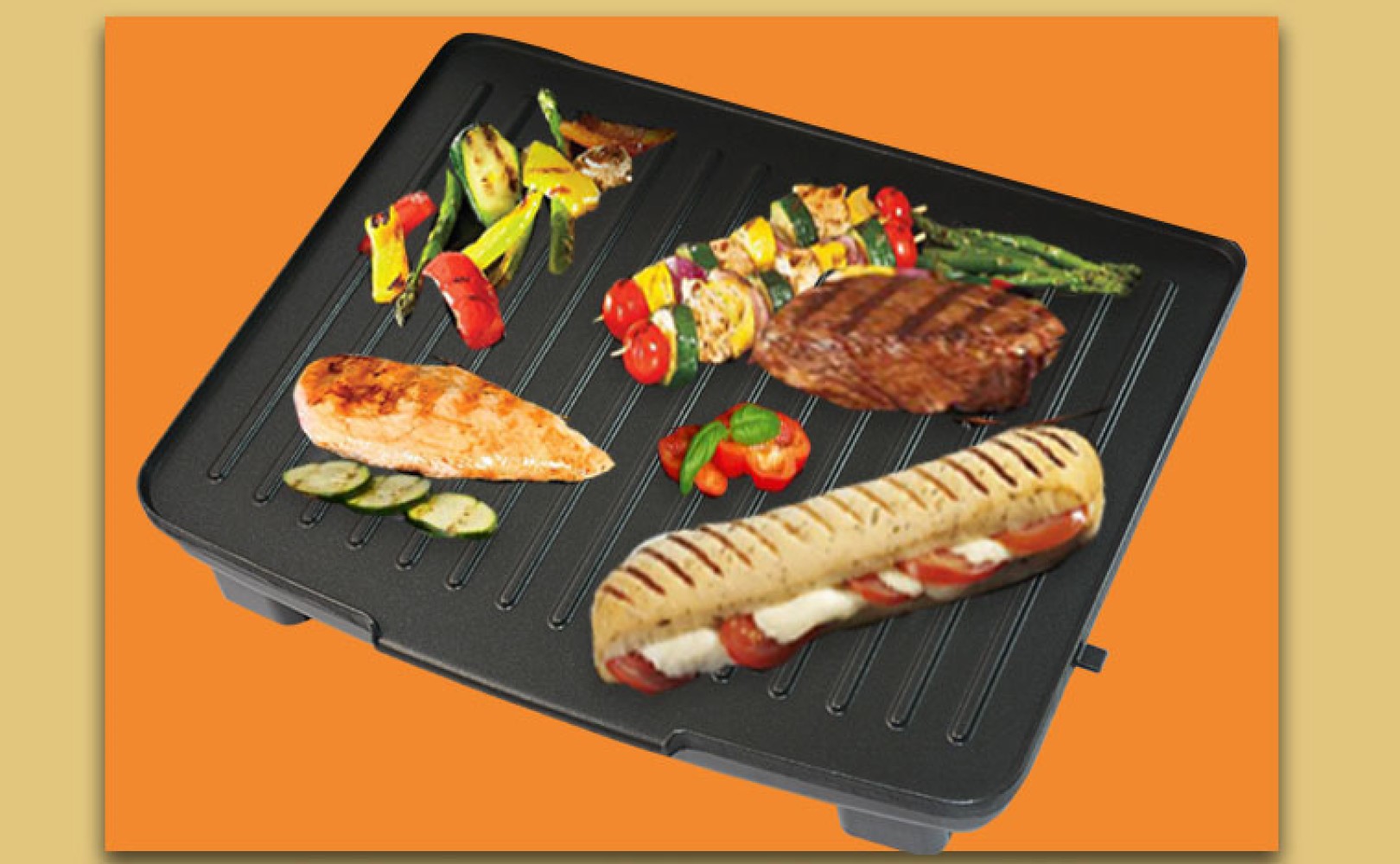 TOSTADORA PAN 2000W SANDWICHERA PARRILLERA ANTIADHERENTE LAU - 6
