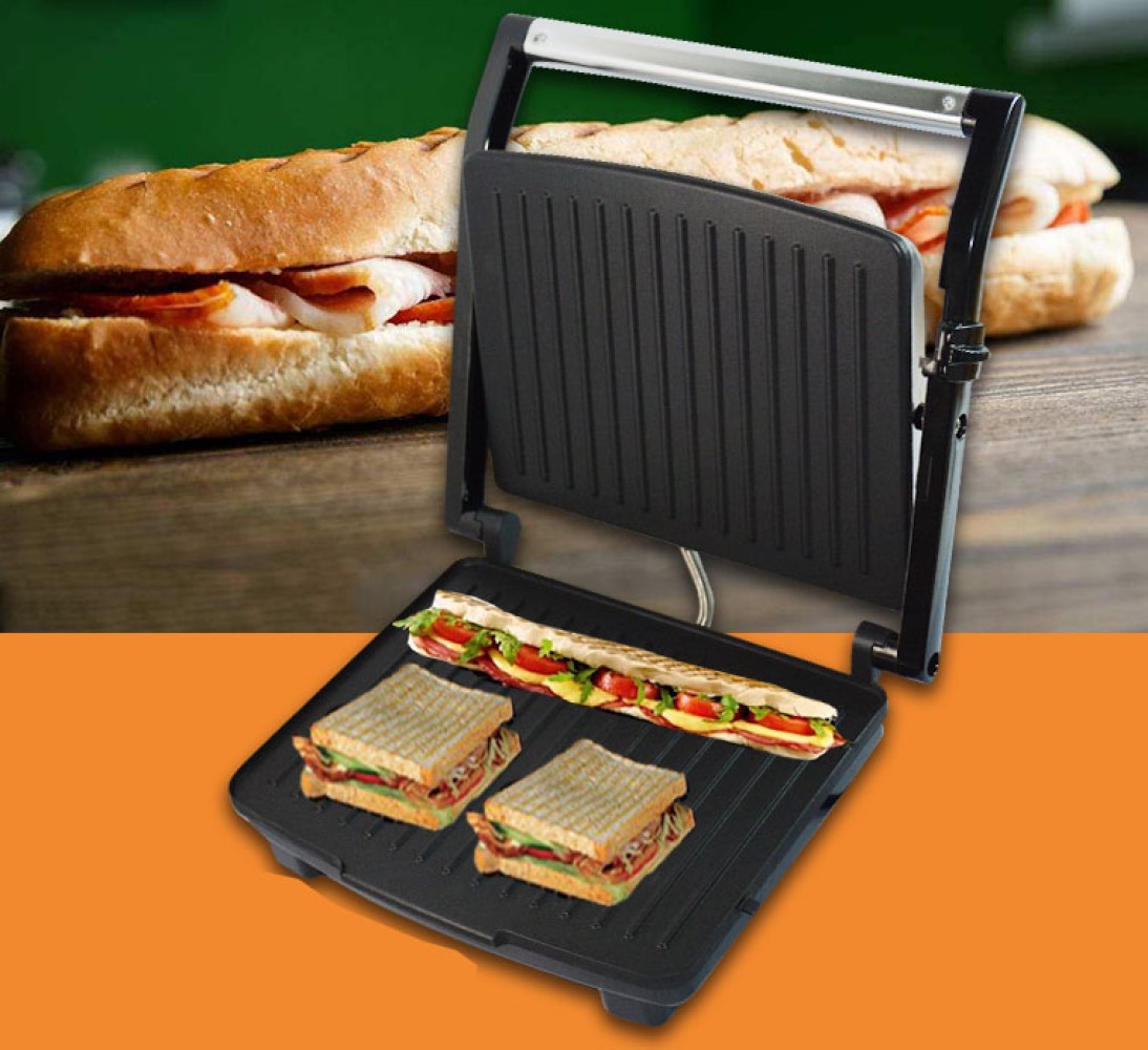 TOSTADORA PAN 2000W SANDWICHERA PARRILLERA ANTIADHERENTE LAU - 8