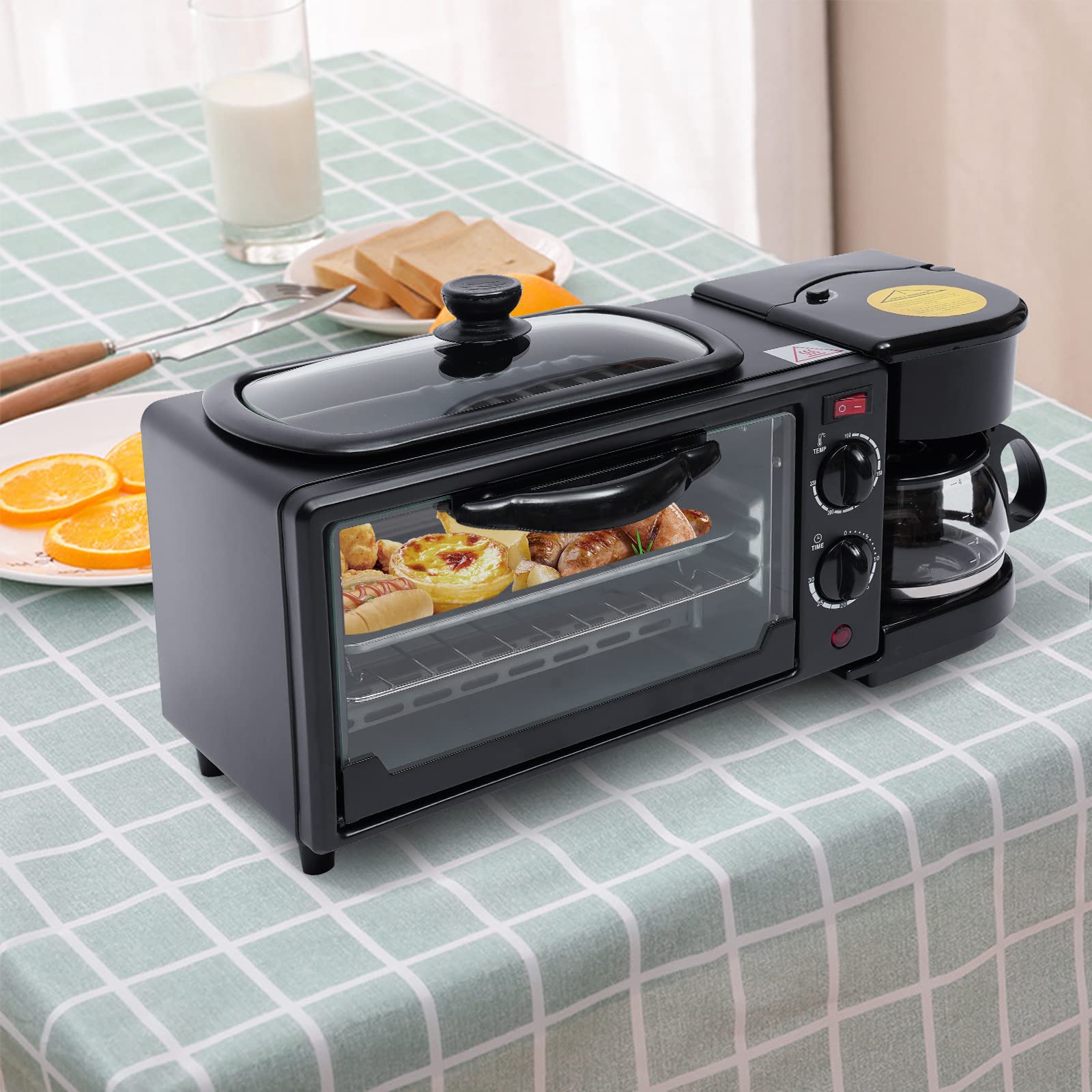 MINI HORNO DESAYUNO MÁQUINA 3 EN 1 DESAYUNO LAU - 3
