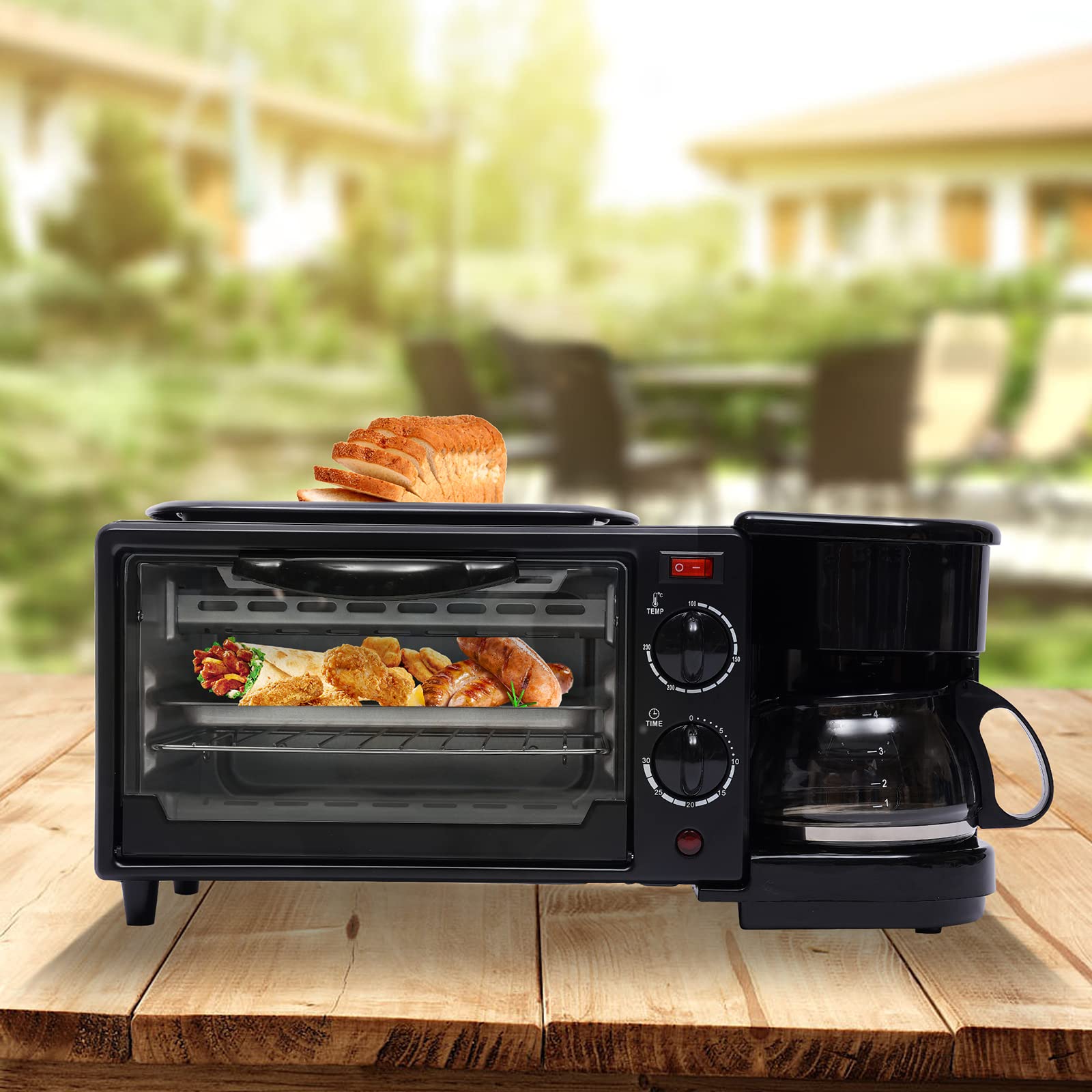 MINI HORNO DESAYUNO MÁQUINA 3 EN 1 DESAYUNO LAU - 4