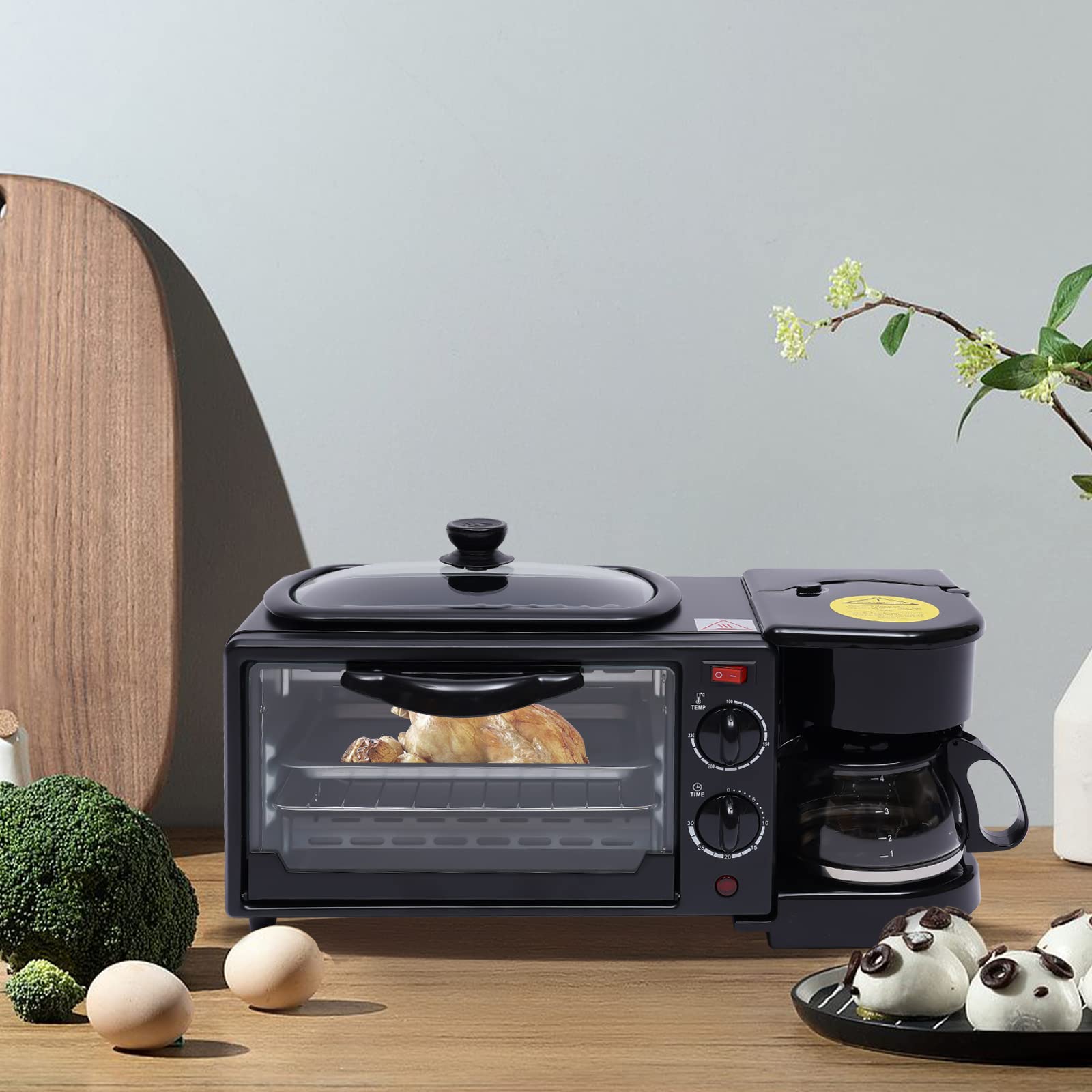 MINI HORNO DESAYUNO MÁQUINA 3 EN 1 DESAYUNO LAU - 5