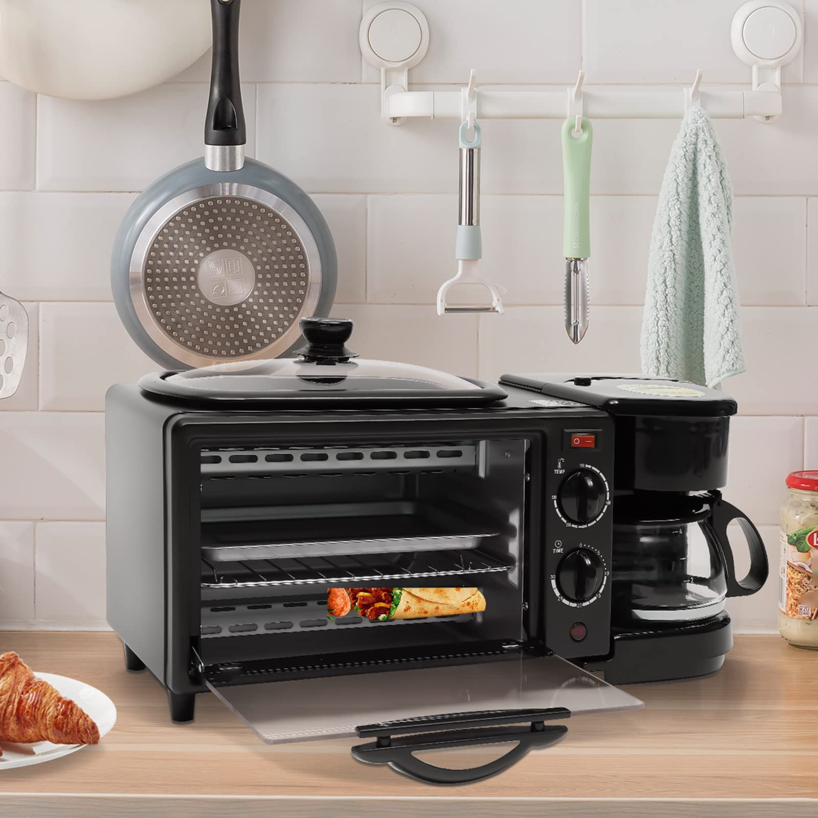 MINI HORNO DESAYUNO MÁQUINA 3 EN 1 DESAYUNO LAU - 6