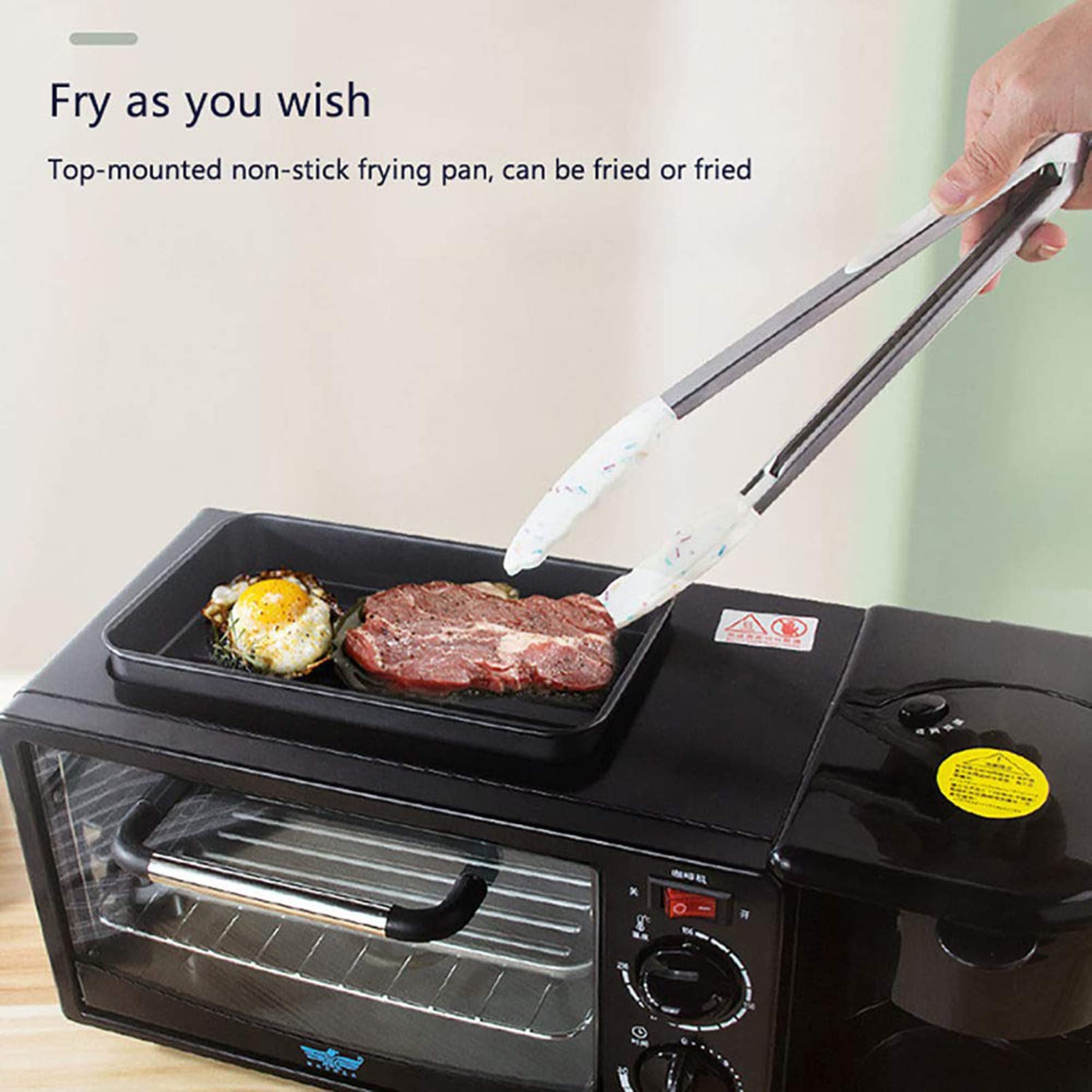 MINI HORNO DESAYUNO MÁQUINA 3 EN 1 DESAYUNO LAU - 8