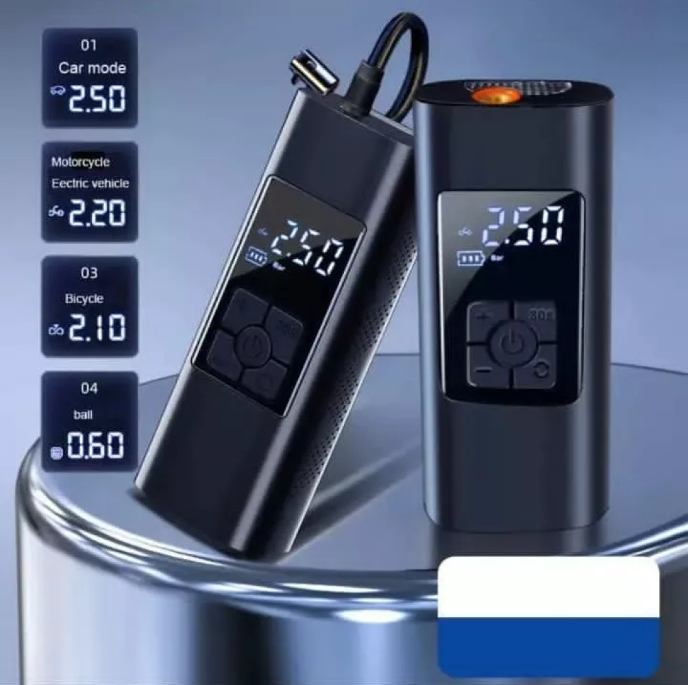 COMPRESOR PORTÁTIL 12V NEUMATICOS POWERBANK LINTERNA LAU - 5