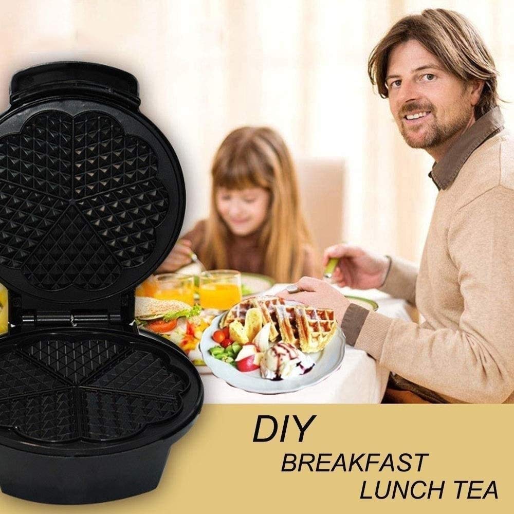 MÁQUINA WAFFLES SANDWICHERA ANTIADHERENTEE PORTÁTIL LAU - 2