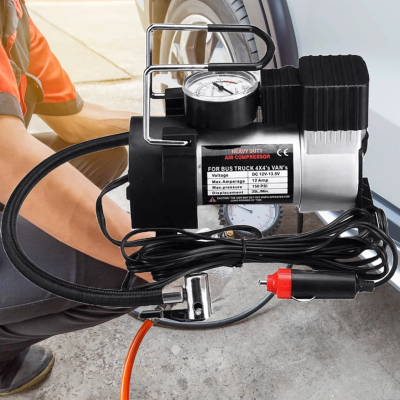 COMPRESOR AIRE 12V NEUMÁTICO MOTOCICLETA AUTOMÓVIL LAU - 5