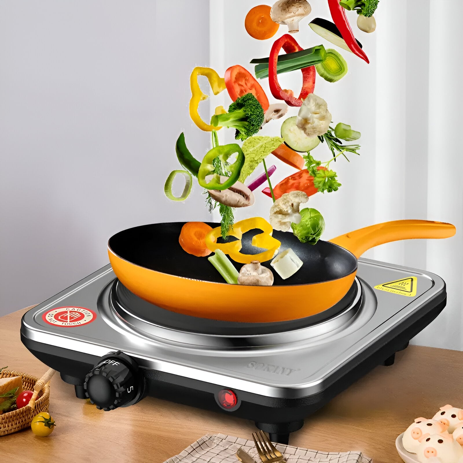 COCINA ENCIMERA PORTÁTIL 1 PLATO HOGAR MULTIFUNCIÓN JER - 2