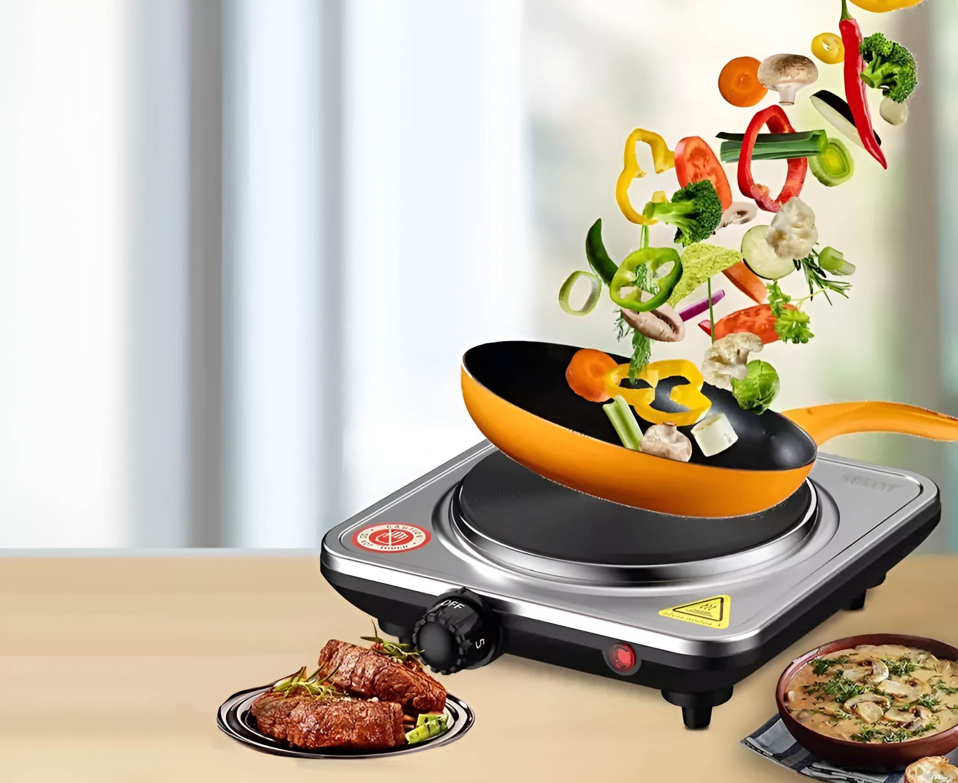 COCINA ENCIMERA PORTÁTIL 1 PLATO HOGAR MULTIFUNCIÓN JER - 7