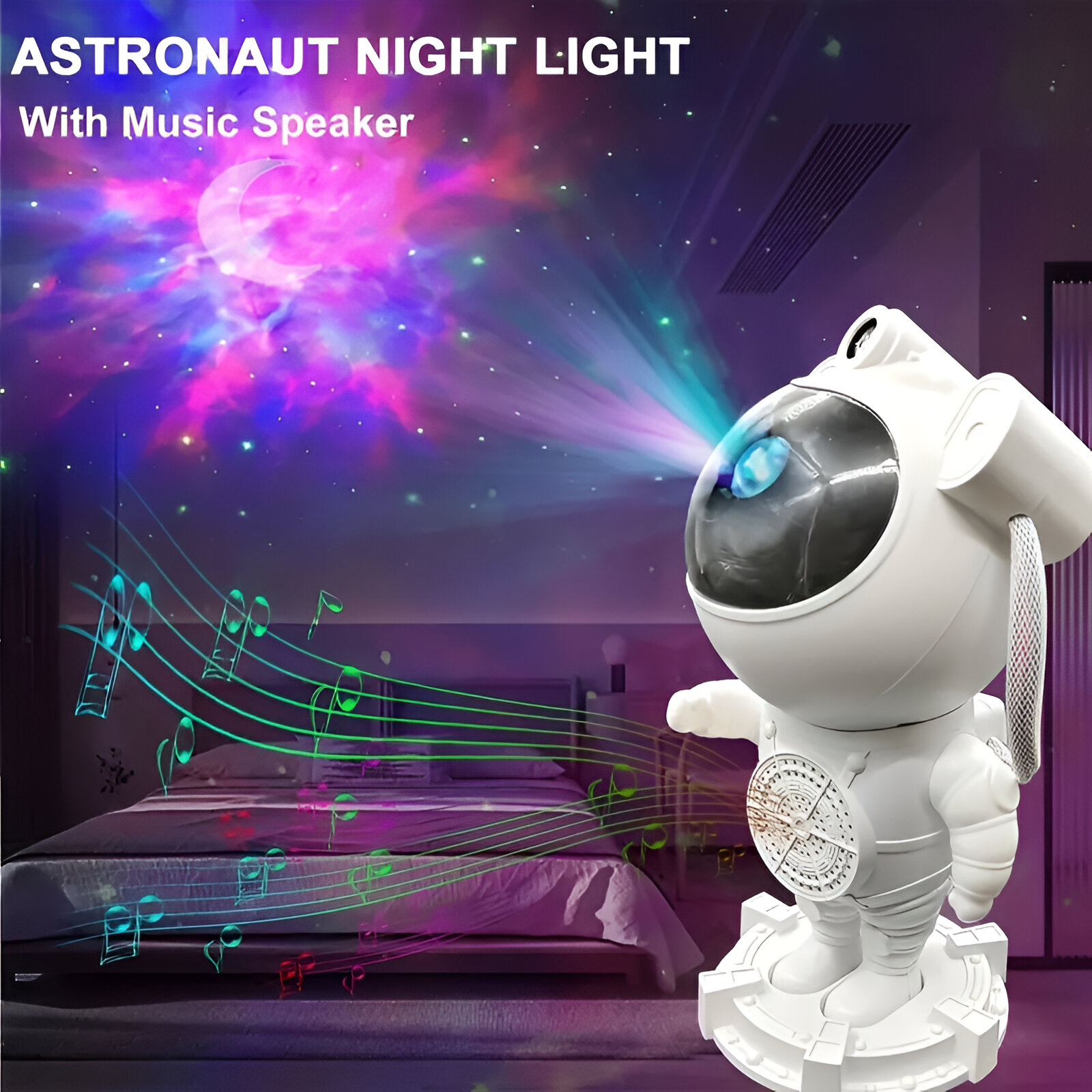 LAMPARA MESA CREATIVO ESTRELLA ASTRONAUTA ILUMINAR MESA JER - 3