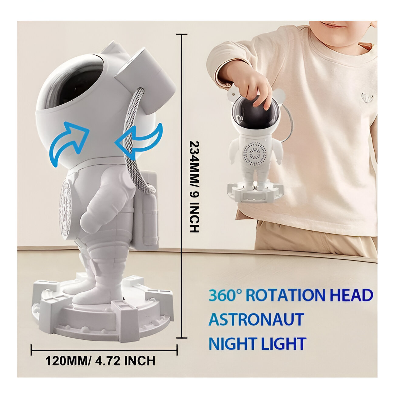LAMPARA MESA CREATIVO ESTRELLA ASTRONAUTA ILUMINAR MESA JER - 7
