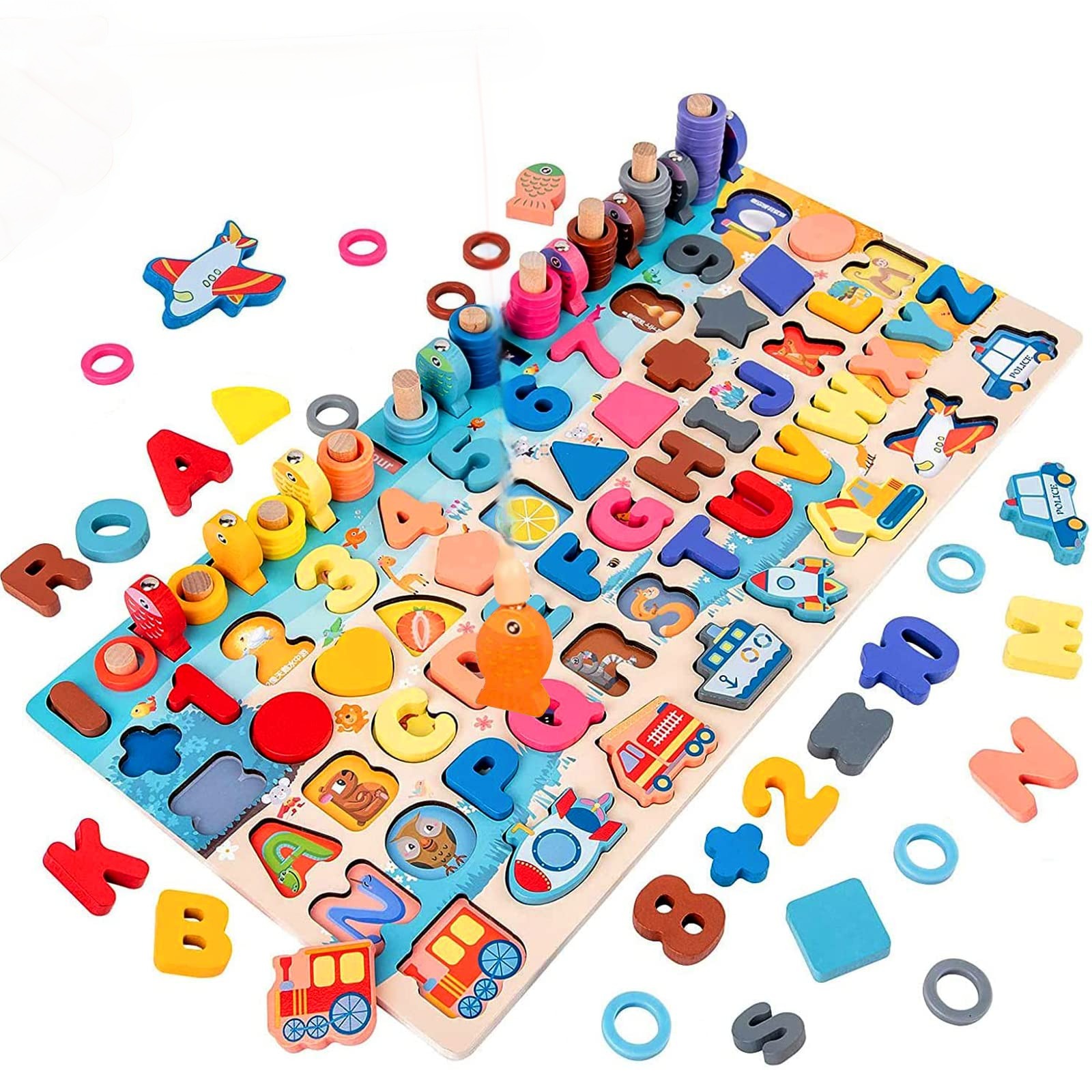 JUEGO ROMPECABEZAS MADERA NIÑOS PUZLES DIVERSIÓN JER - 1
