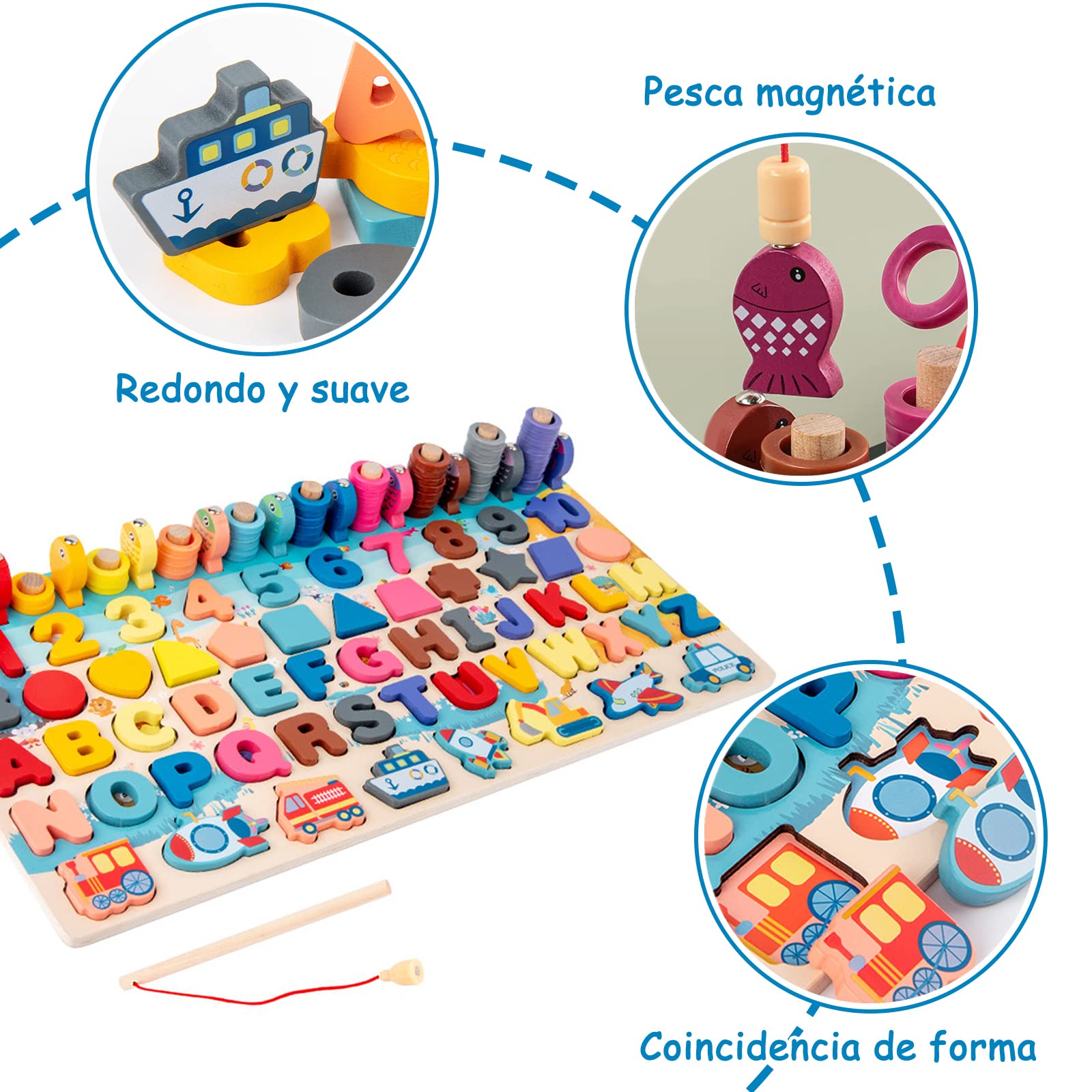 JUEGO ROMPECABEZAS MADERA NIÑOS PUZLES DIVERSIÓN JER - 3