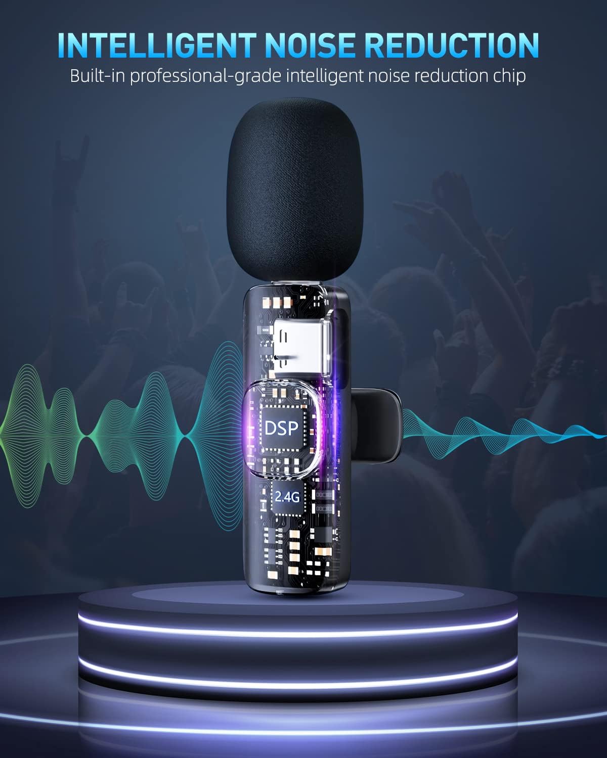 MICROFONO TIPO C GRABACION AUDIO CAMARAS INALAMBRICO JER - 8