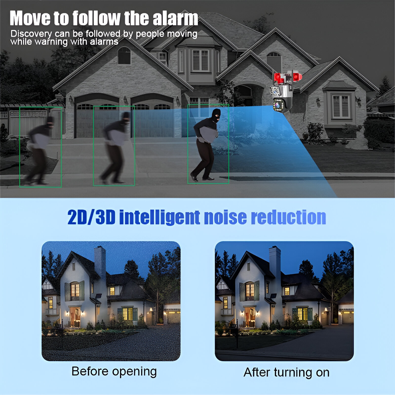 CÁMARA SEGURIDAD ANGULO VISION 360 PTZ 7 MODOS VISUAL JER - 2