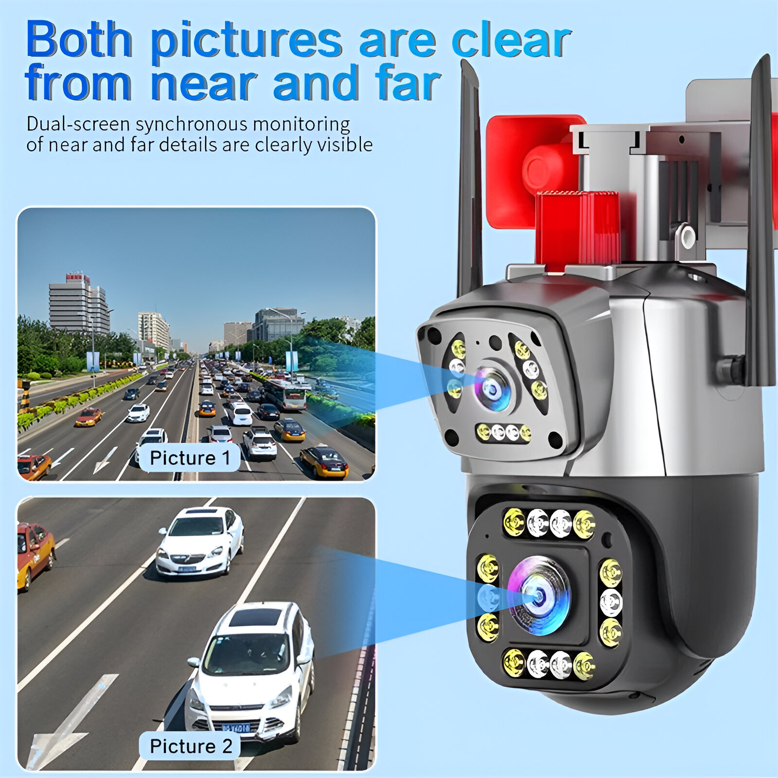 CÁMARA SEGURIDAD ANGULO VISION 360 PTZ 7 MODOS VISUAL JER - 3