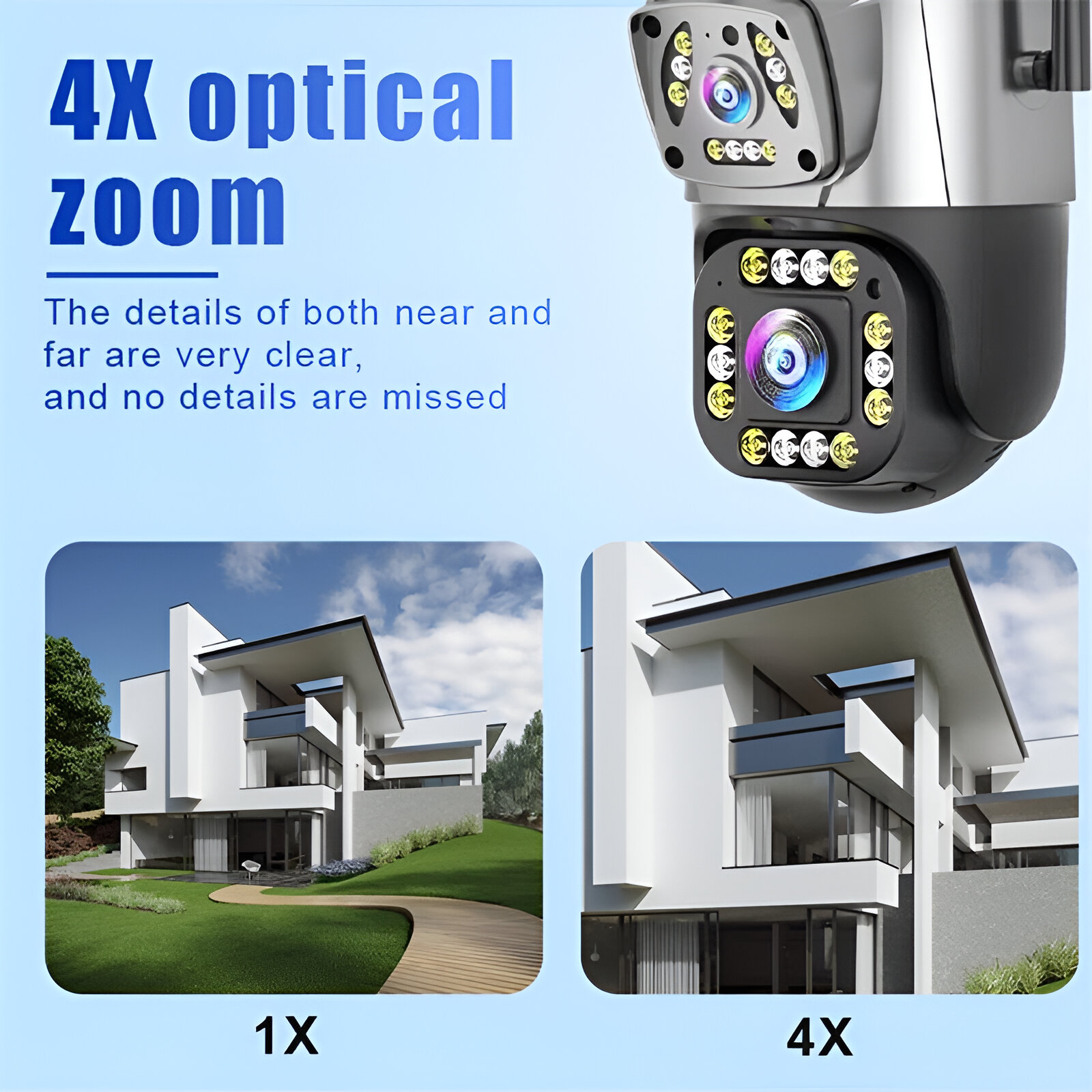 CÁMARA SEGURIDAD ANGULO VISION 360 PTZ 7 MODOS VISUAL JER - 4