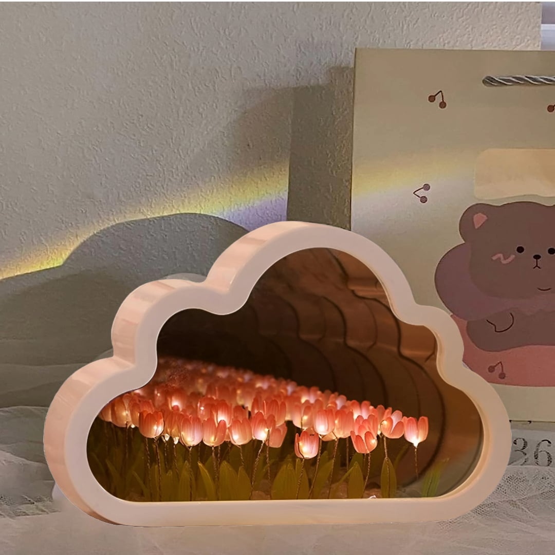 LAMPARA MESA ESPEJO TULIPAN AMBIENTE CALIDO ACOGEDOR JER - 7