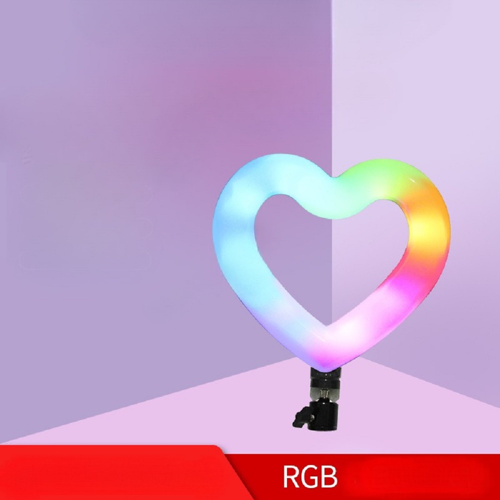 FOCO FOTOGRÁFICO ILUMINACIÓN CORAZON LED LUZ INTELIGENTE JER - 3