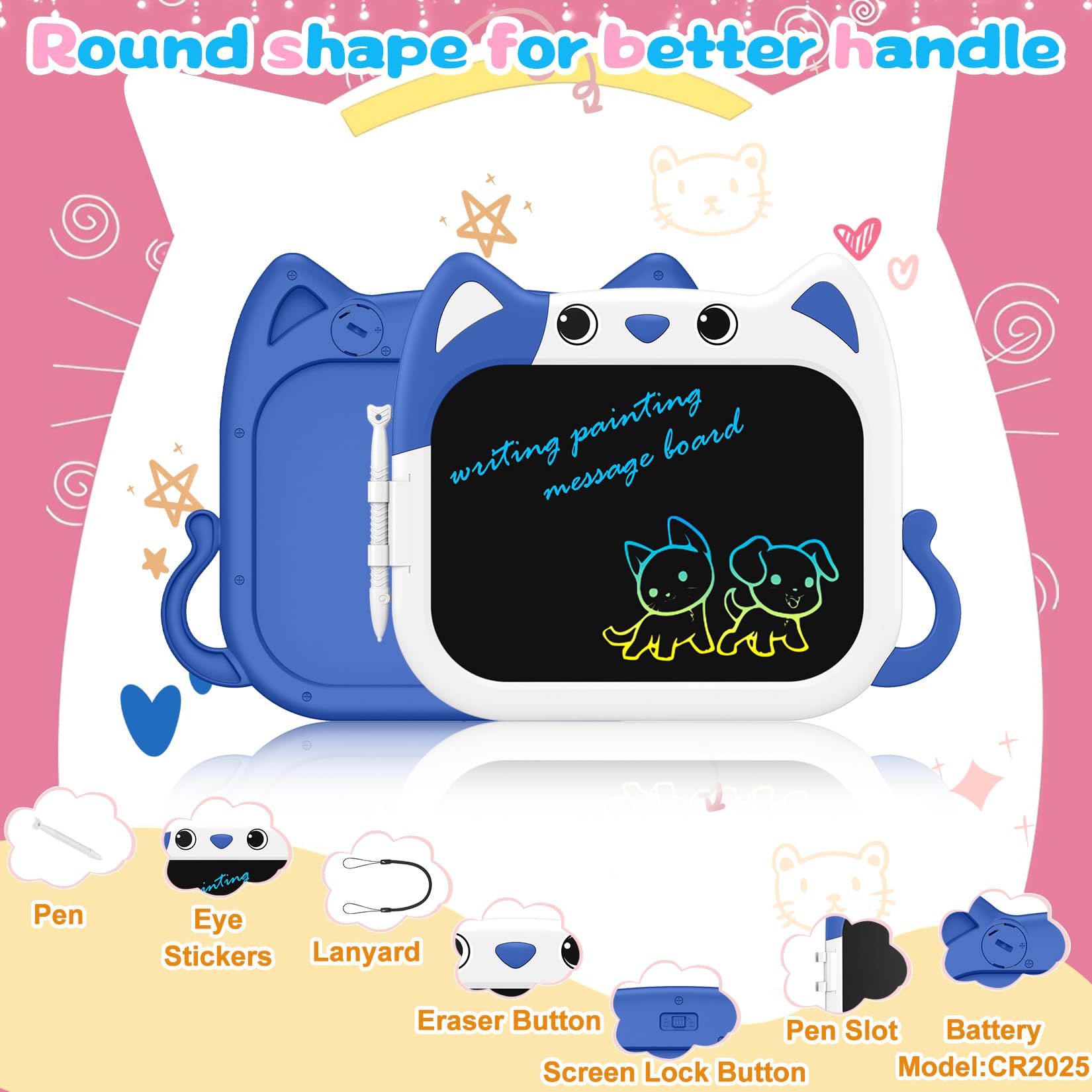 TABLERO LCD MAGICA ULTRA HD MULTIPLES USO CREATIVO NIÑOS JER - 8