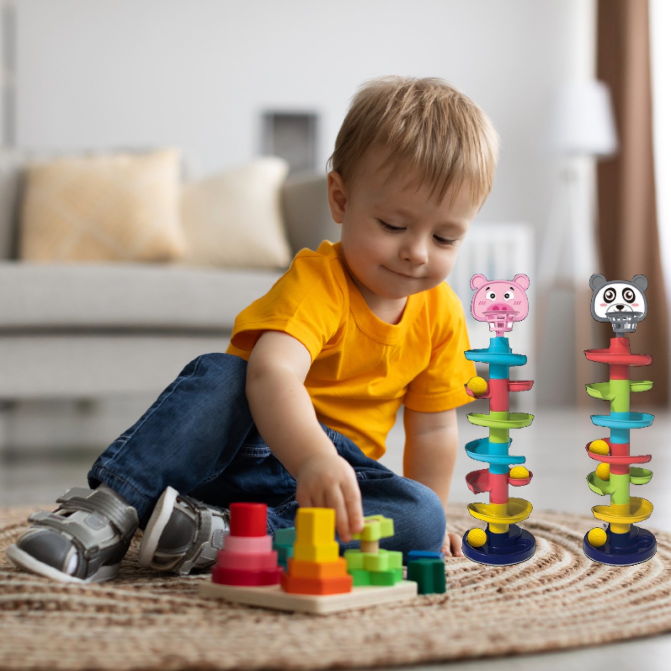 JUGUETE TORRE GIRATORIA 7 CAPAS HABILIDADES MLOTORAS LAU - 3