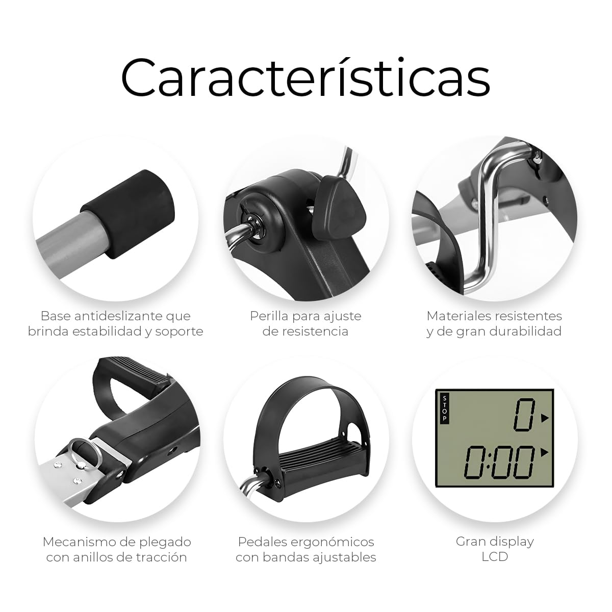 BICICLETA MINI EJERCICIO ENTRENAMIENTO RESISTENTE LAU - 5