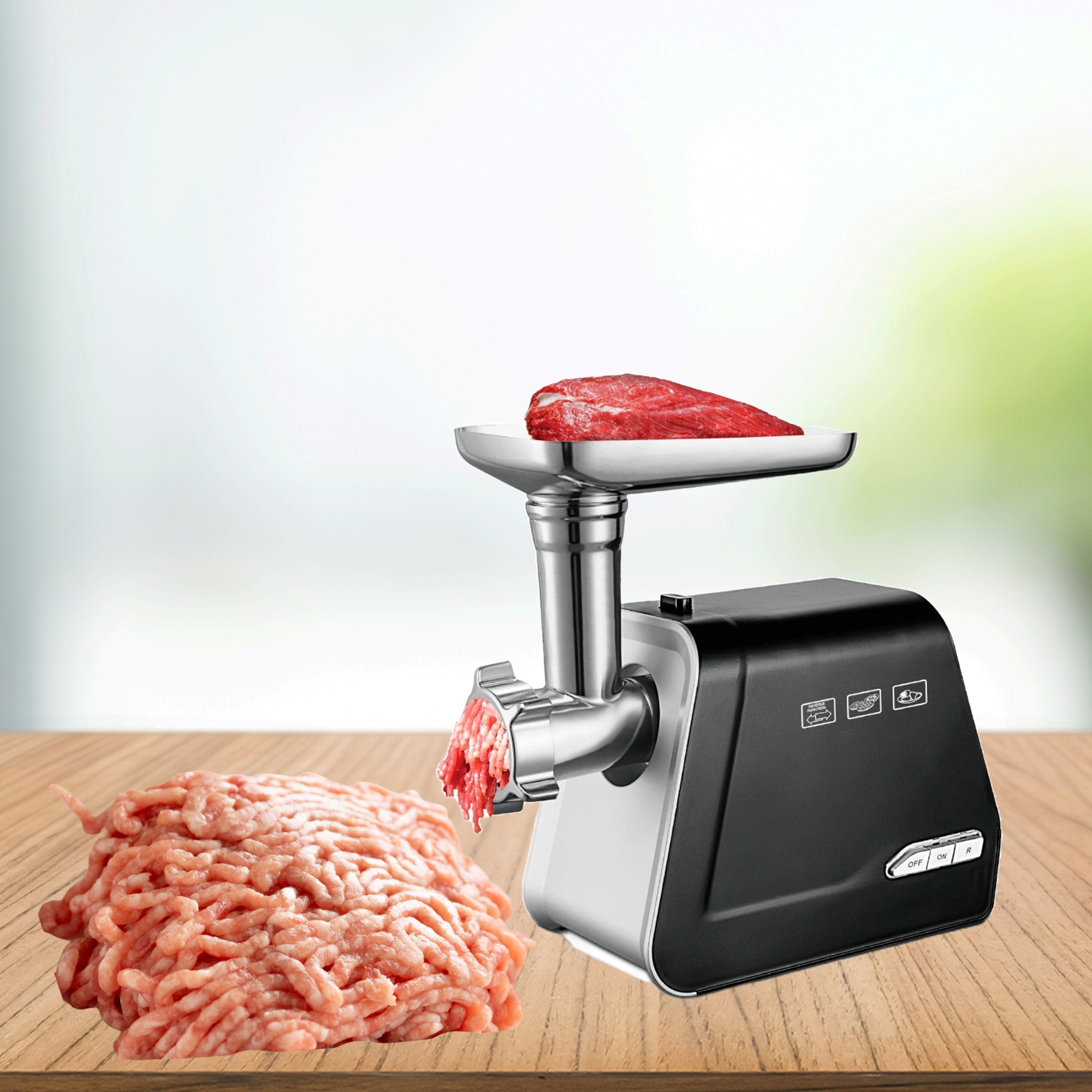 MOLEDORA PICADORA CARNE MULTIFUNCIONAL ACERO INOXIDABLE LAU - 5