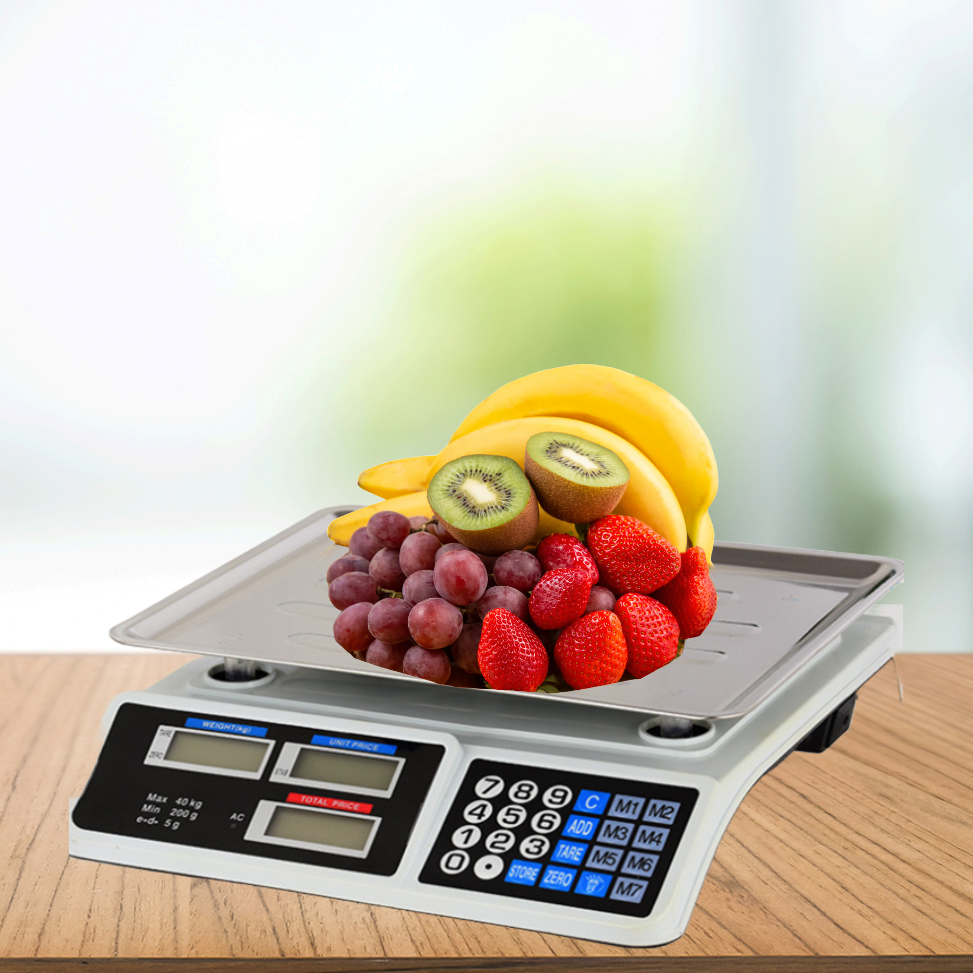 BALANZA DIGITAL 40KG PANTALLLA LCD MULTIFUNCIONAL LAU - 5