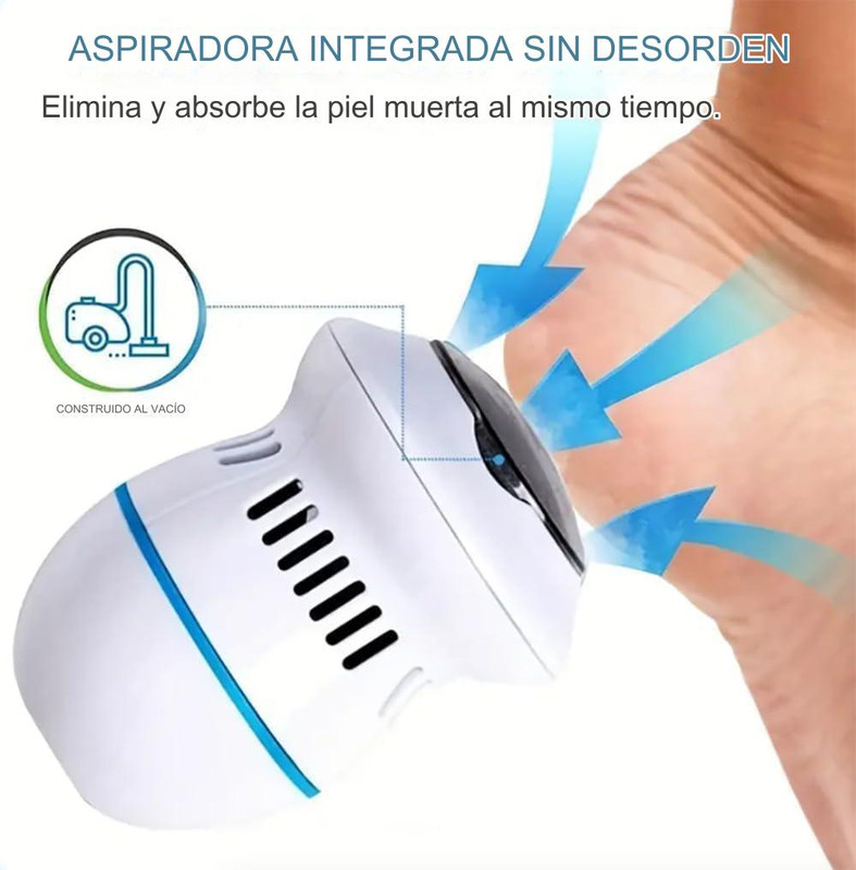 SET 2 EXFOLIADOR AMOLADOR LIMA CALLOS PEDICURE ERGONOMICO LAU - 3