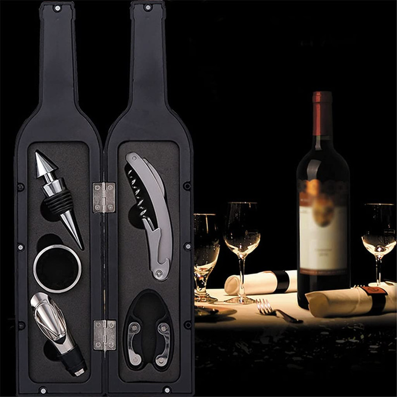 SACACORCHO DESTAPADOR 5 PCS VINO BOTELLA FIESTA BODA LAU - 5