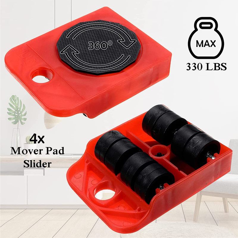 ELEVADOR TRANSPORTADOR MUEBLES ROTACION 360 CARGA MANUAL LAU - 5