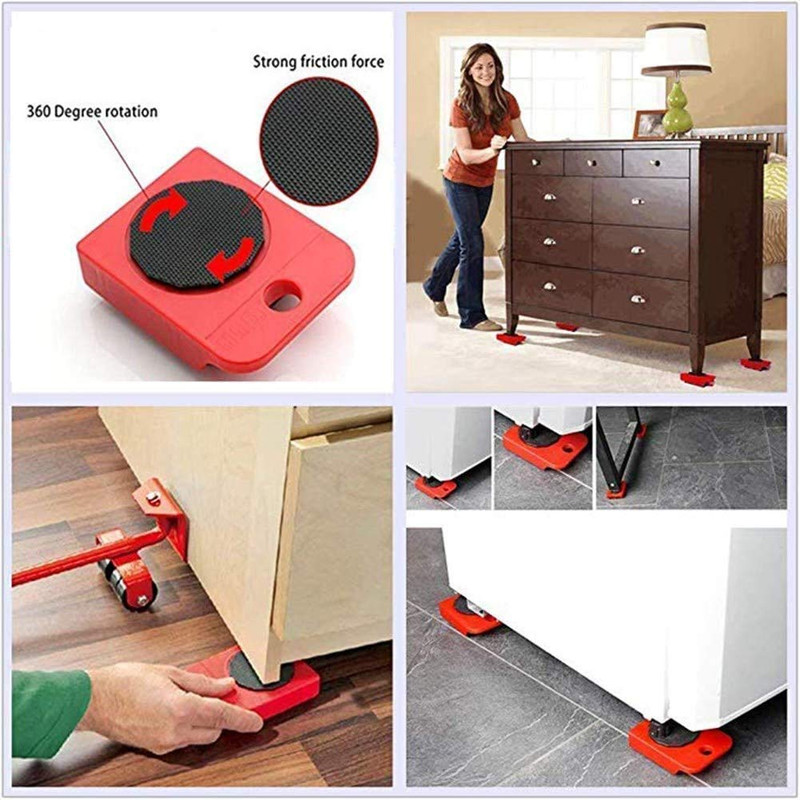 ELEVADOR TRANSPORTADOR MUEBLES ROTACION 360 CARGA MANUAL LAU - 6