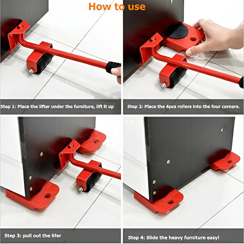 ELEVADOR TRANSPORTADOR MUEBLES ROTACION 360 CARGA MANUAL LAU - 9