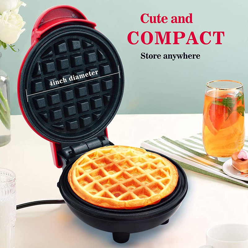 WAFFLERA MINI GOFRES MINI PLANCHA ANTIADHERENTE COCINA LAU - 2