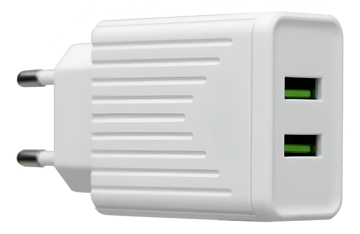 SET 2 CARGADOR ADAPTADOR X2 USB THUNDER WHITE RAPIDA LAU - 1