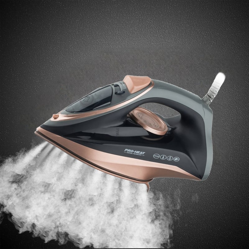 PLANCHA VAPOR ANTIADHERENTE BLACKGOLD ROPA ARRUGAS LAU - 7