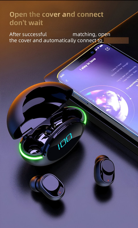 AUDIFONOS AURICULARES AKS INALAMBRICOS MANOS LIBRES LAU - 5