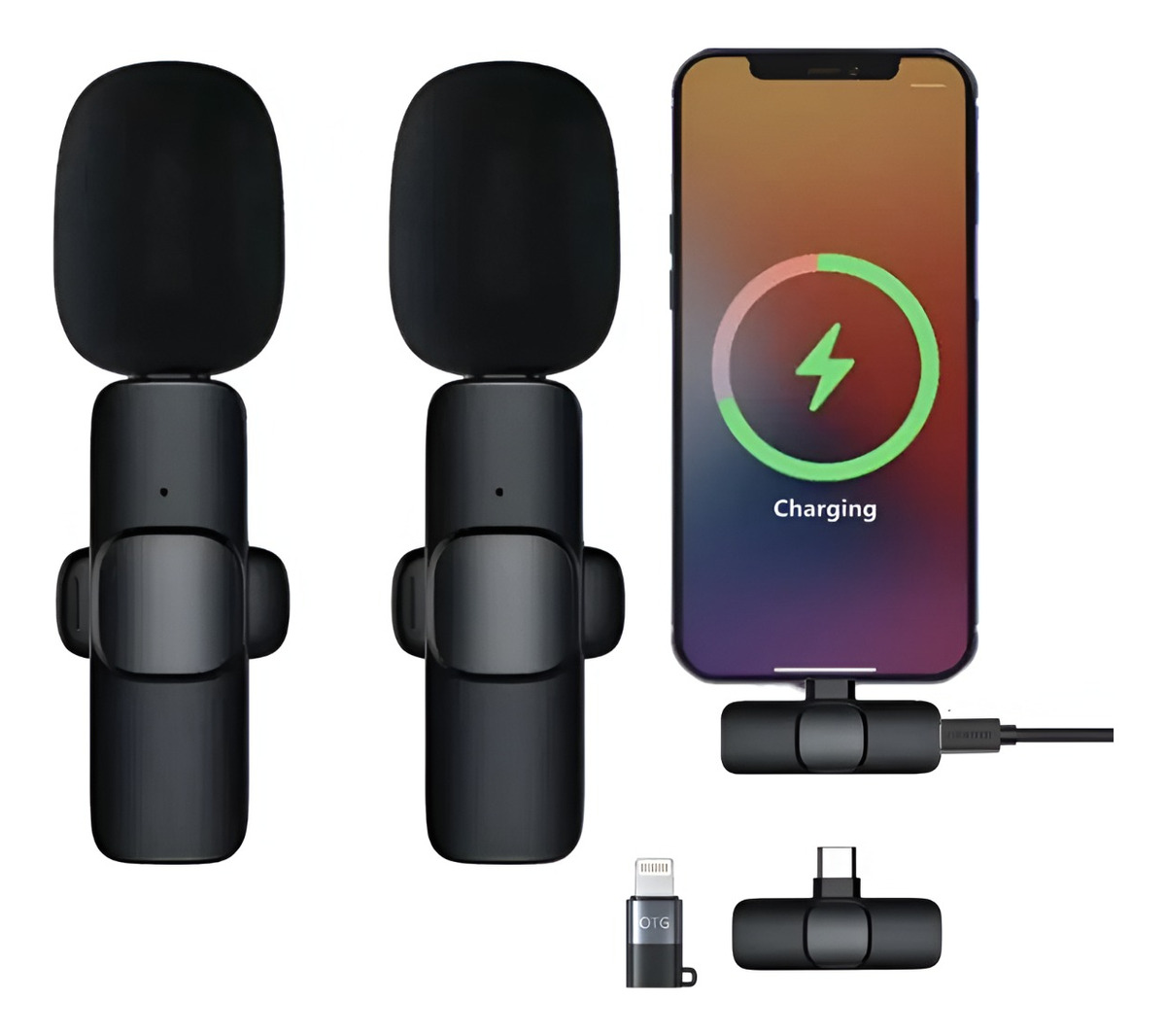 MICRÓFONO INALÁMBRICO LAVALIER CLIP TIPO C PLUG-PLAY - 8