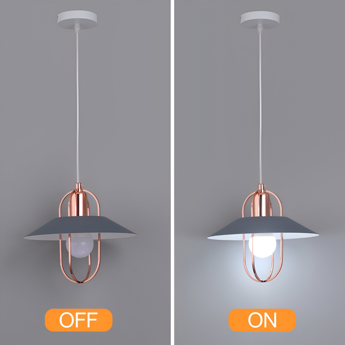 LÁMPARA COLGANTE ESTILO MINIMALISTA MODERNO TECHO ALTO - 4
