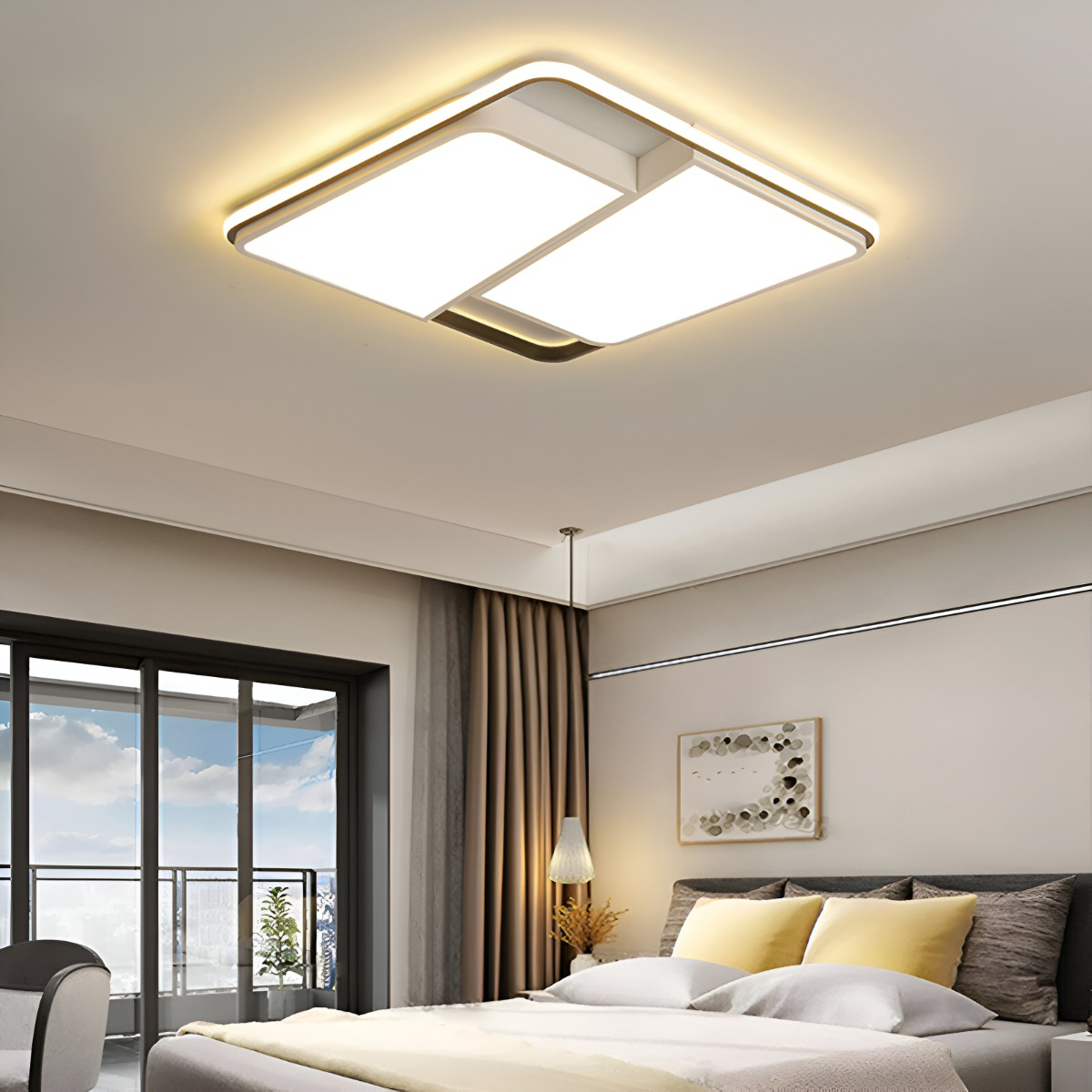 LÁMPARA DE TECHO LED ACRÍLICA ULTRAFINA MONTAJE EMPOTRADO - 9