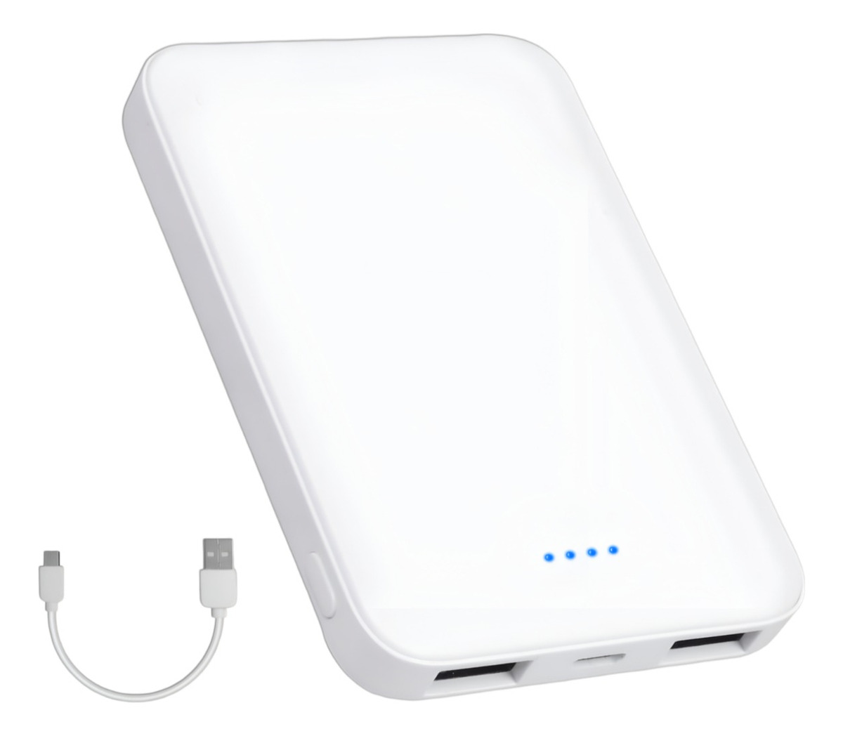 CARGADOR INALÁMBRICO MINI 5000MAH USB RECARGABLE 5V 2A - 1