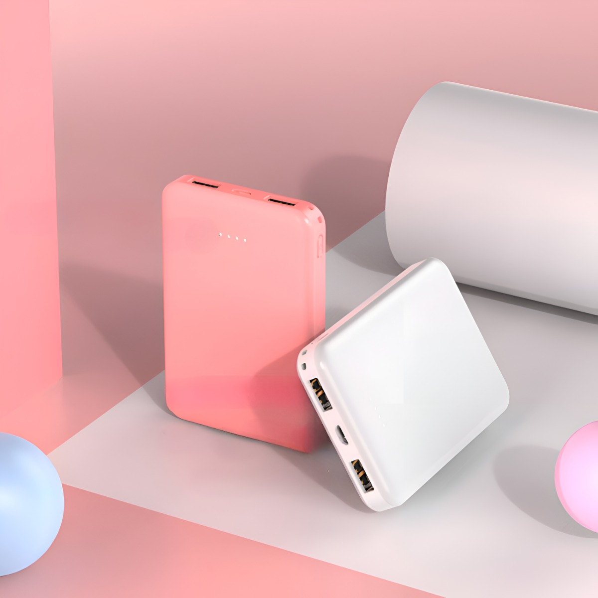 CARGADOR INALÁMBRICO MINI 5000MAH USB RECARGABLE 5V 2A - 4