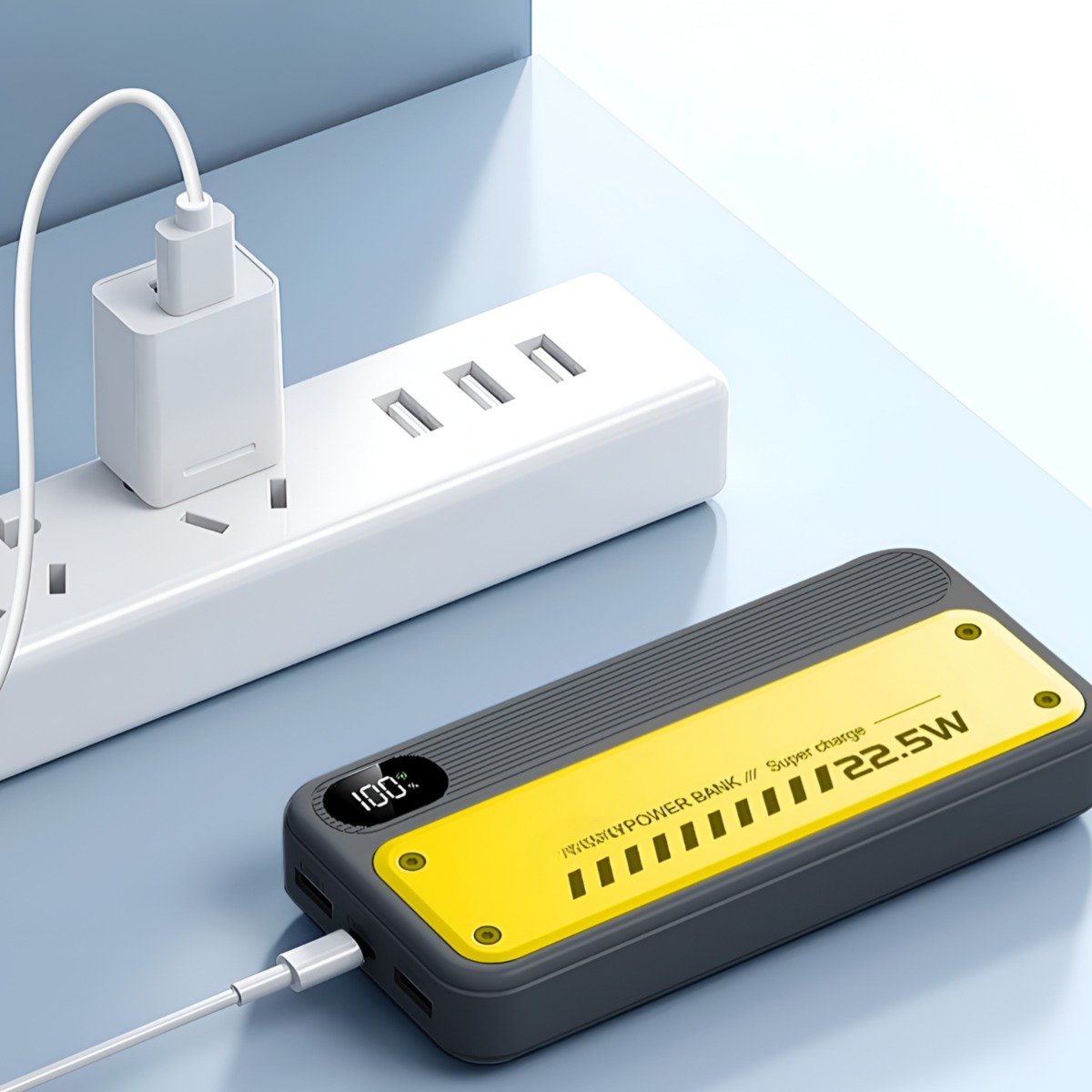 CARGADOR INALÁMBRICO POWER BANK 12000MAH 22.5W PORTÁTIL - 6